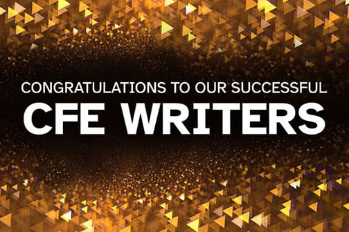 Congratulations to our successful CFE writers